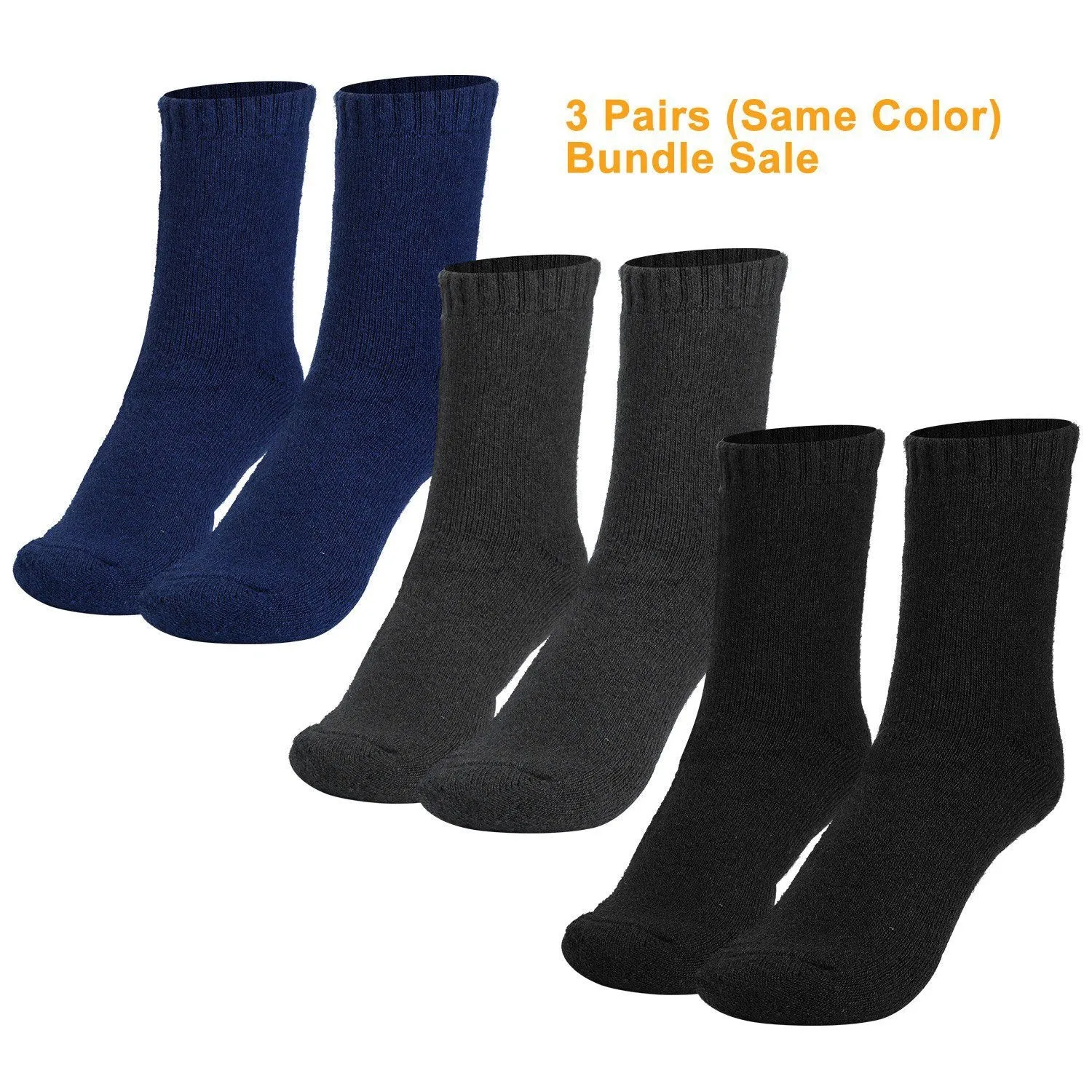 3-Pairs: Men Warm Wool Socks