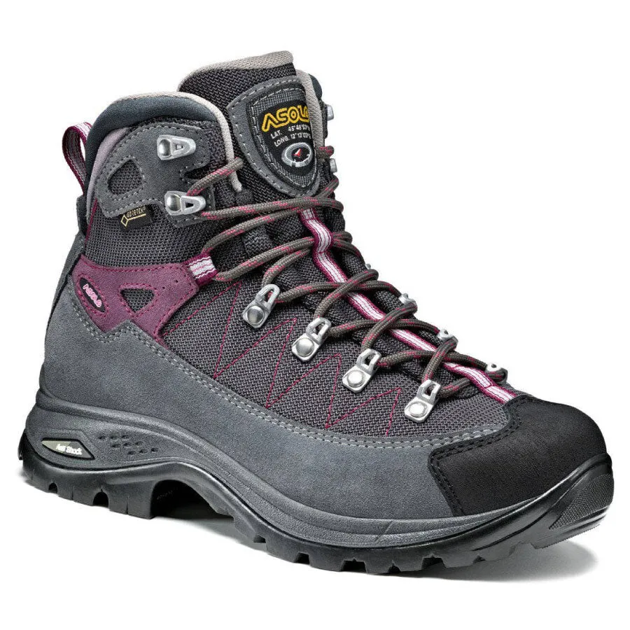 Asolo Finder GV Womens Hiking Boot - Grey/Gunmetal/Grapeade