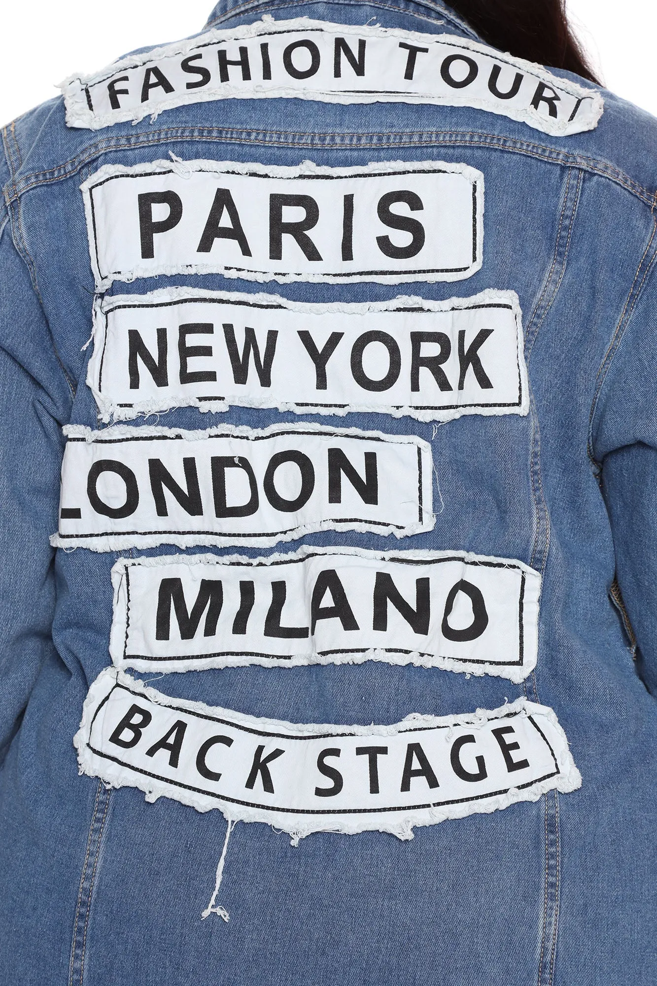 Back Stage Denim Trucker Jacket - Medium Wash