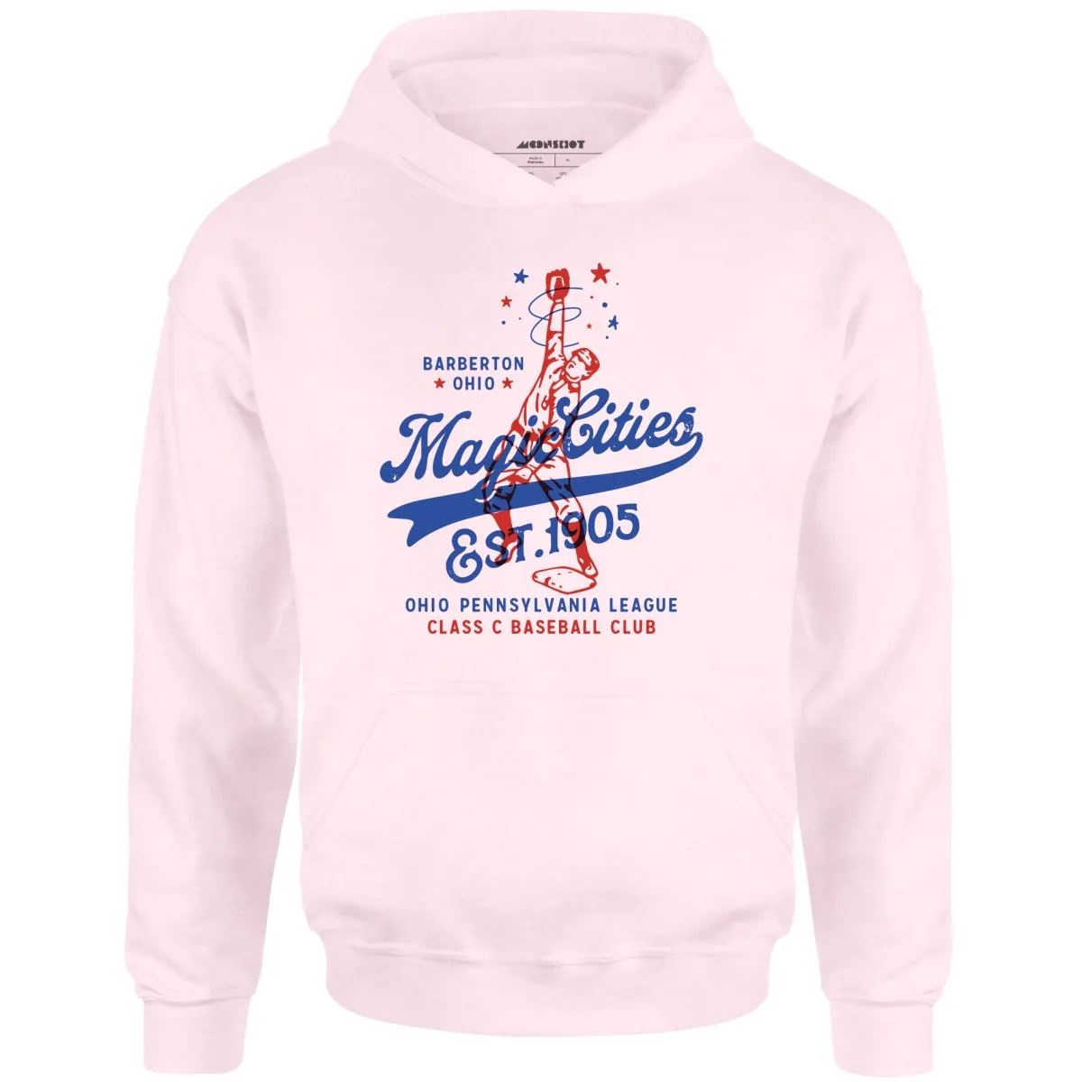 Barberton Magic Cities - Ohio - Vintage Defunct Baseball Teams - Unisex Hoodie