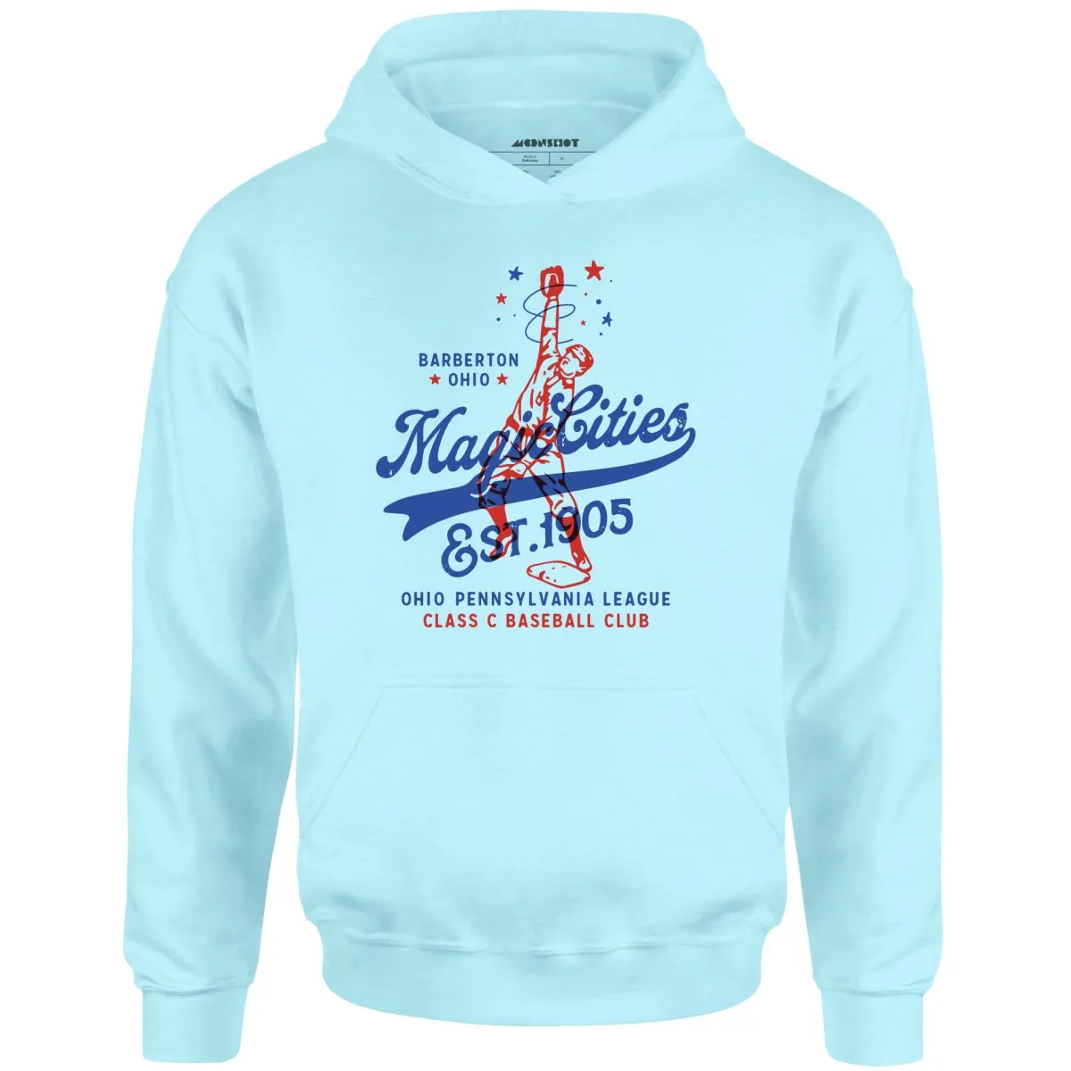 Barberton Magic Cities - Ohio - Vintage Defunct Baseball Teams - Unisex Hoodie