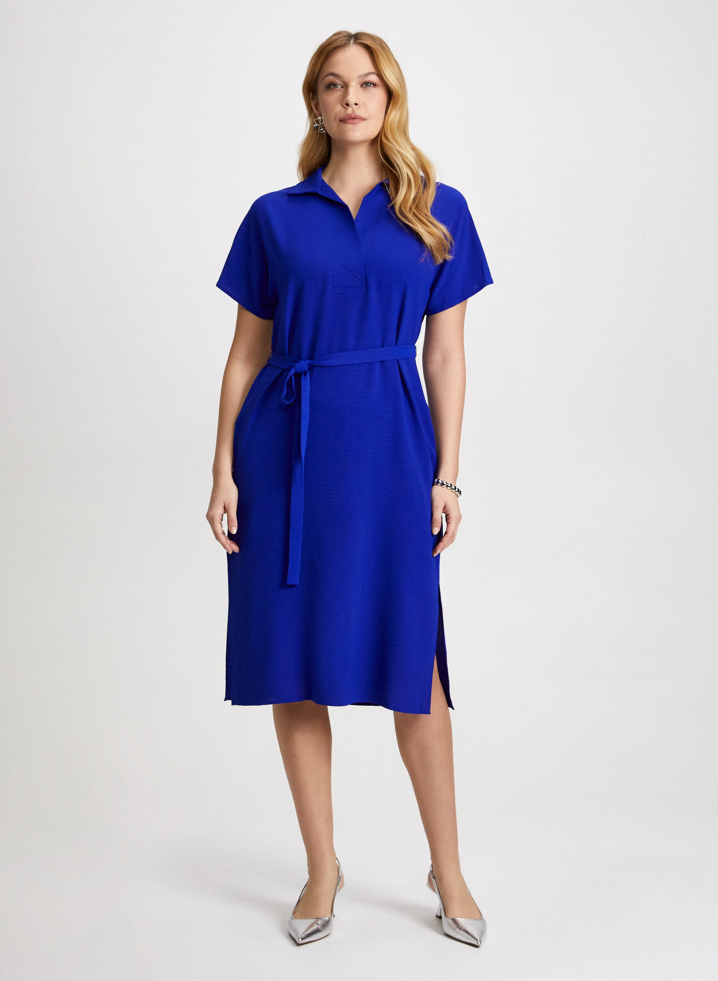 Belted Shirt Dress