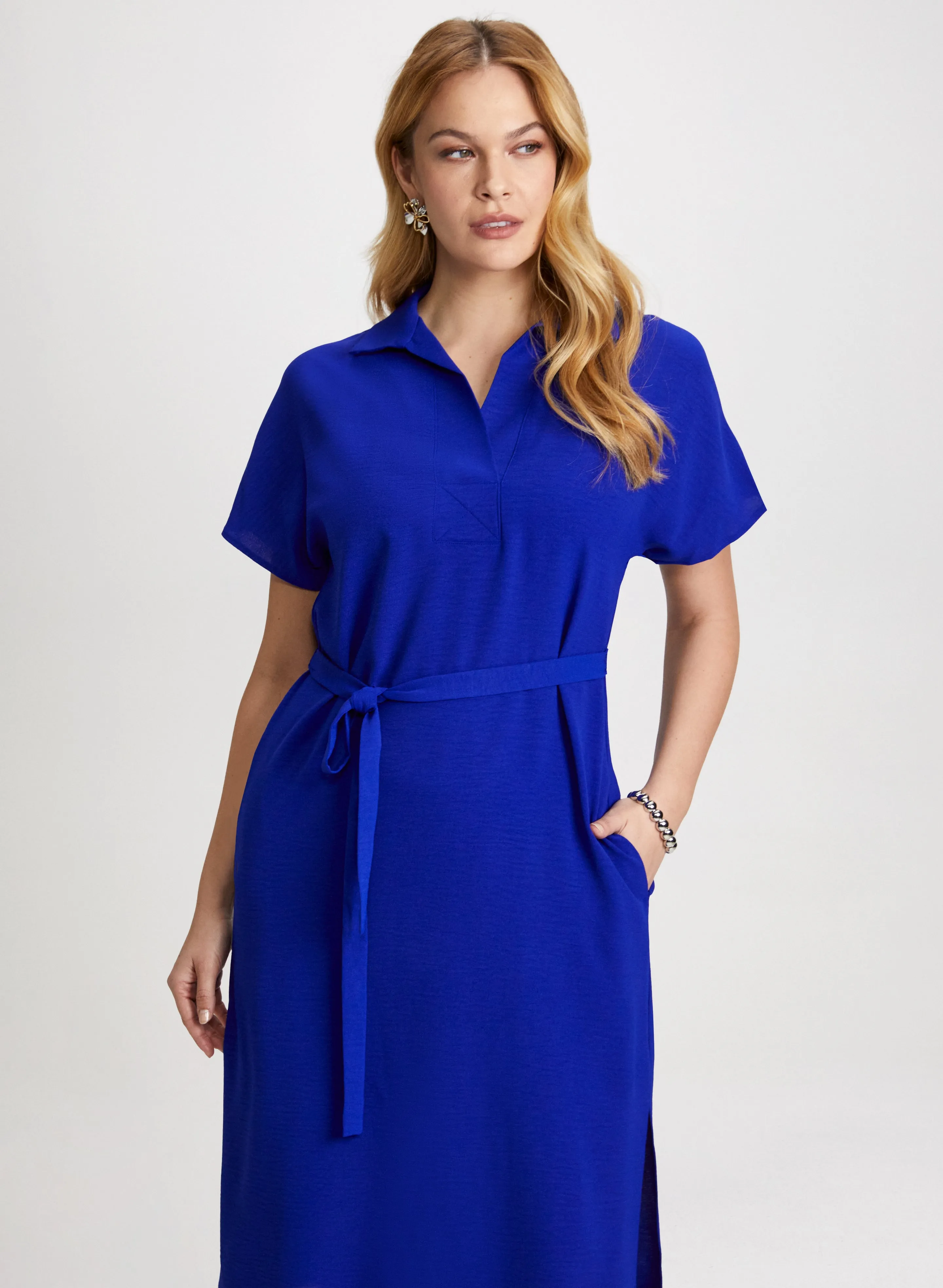 Belted Shirt Dress