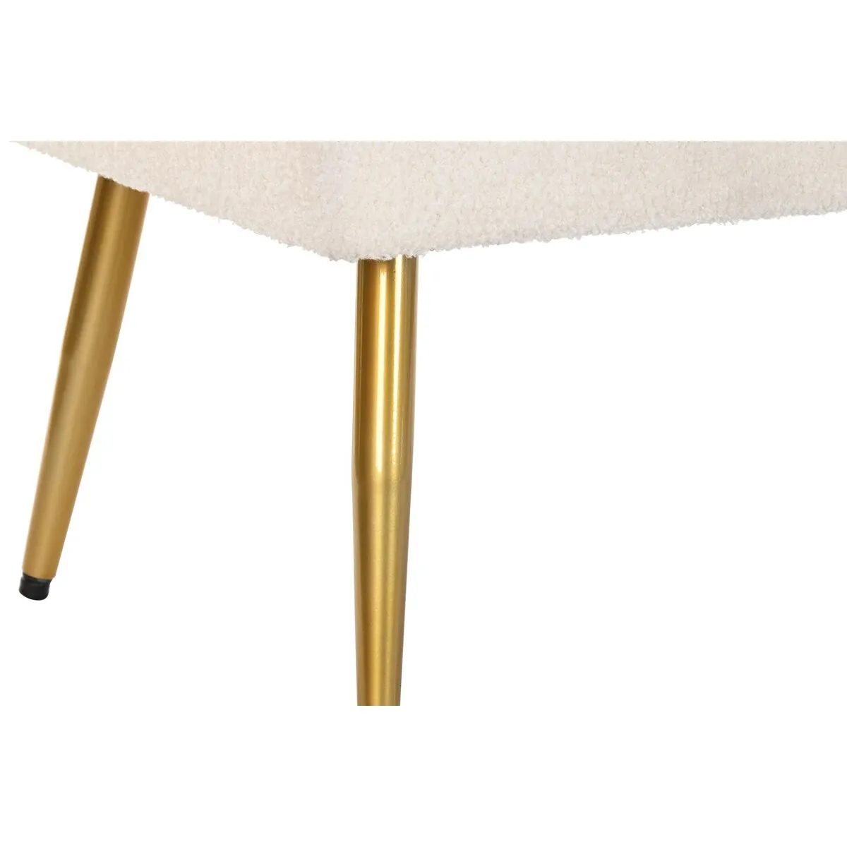 Bench DKD Home Decor 106 x 45 x 50 cm Golden Metal White