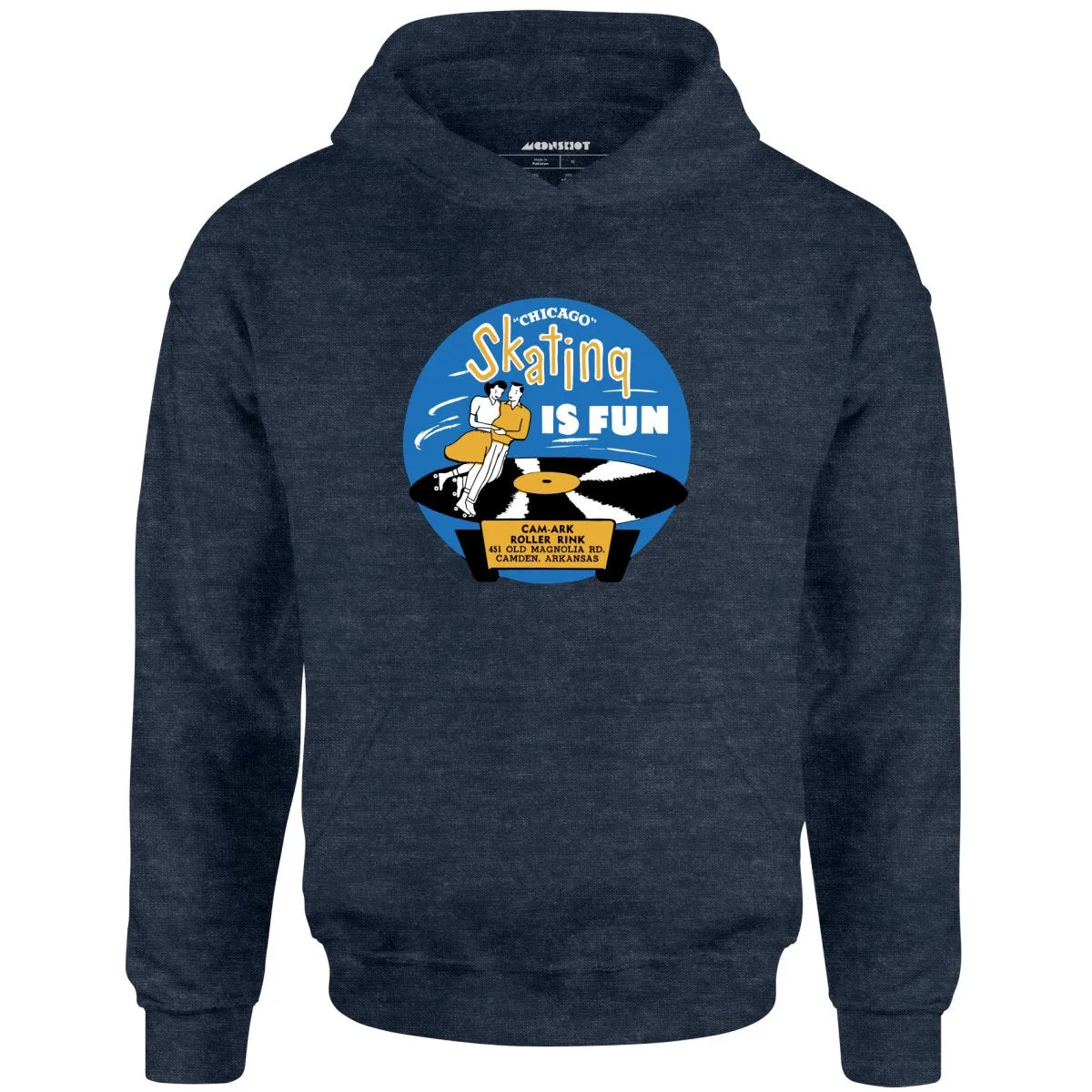 Cam-Ark Roller Rink - Camden, AR - Vintage Roller Rink - Unisex Hoodie