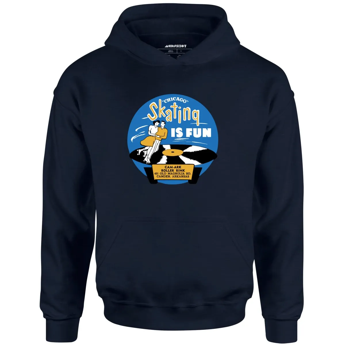 Cam-Ark Roller Rink - Camden, AR - Vintage Roller Rink - Unisex Hoodie