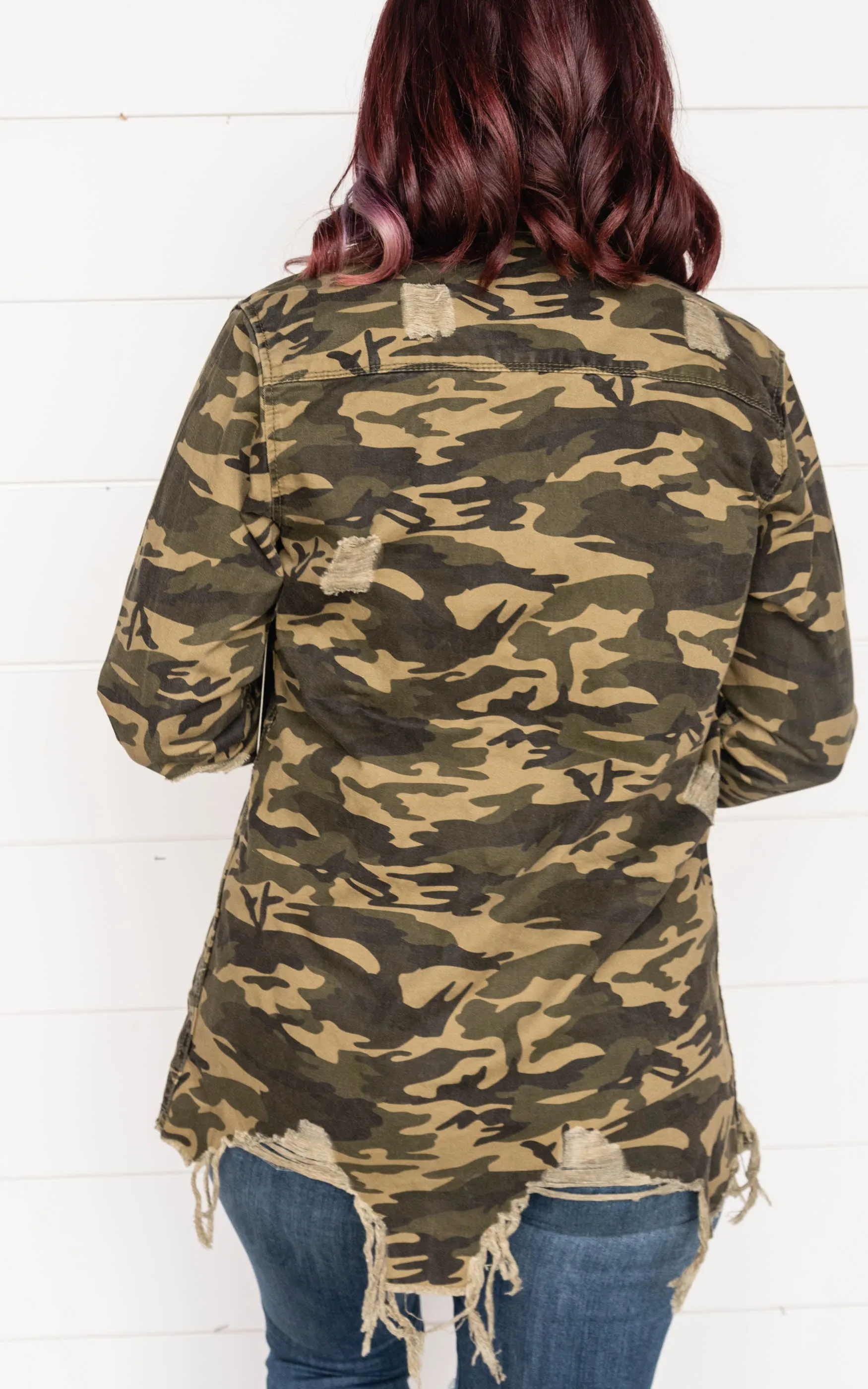 Camo Denim Shirt Jacket - Final Sale