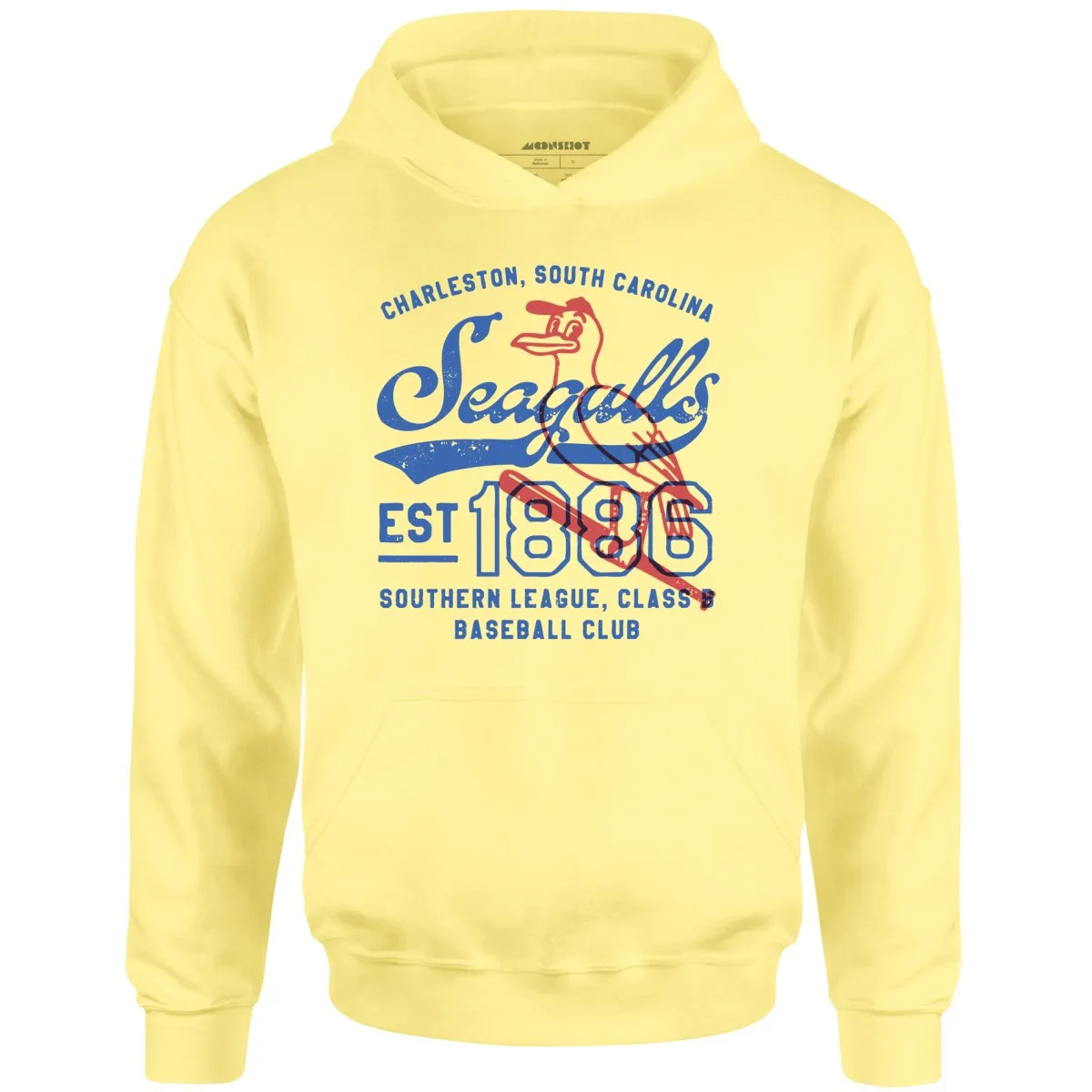 Charleston Seagulls - South Carolina - Vintage Defunct Baseball Teams - Unisex Hoodie