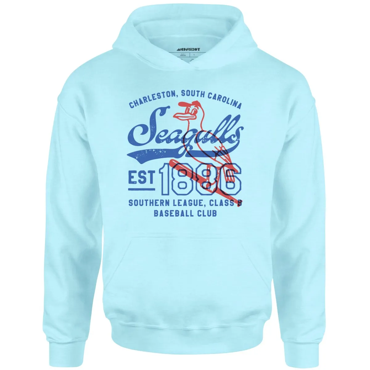 Charleston Seagulls - South Carolina - Vintage Defunct Baseball Teams - Unisex Hoodie