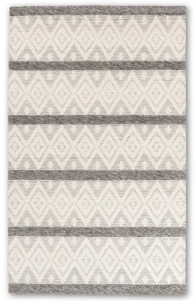 Chinook Handmade Wool Small Diamond Marble Rug