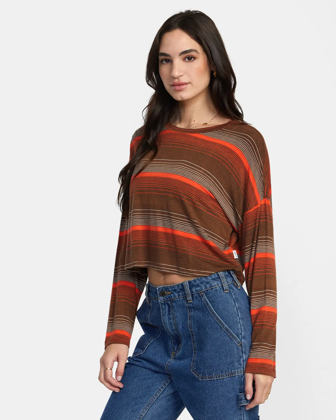 Countdown II Long Sleeve Knit Top - Cappuccino