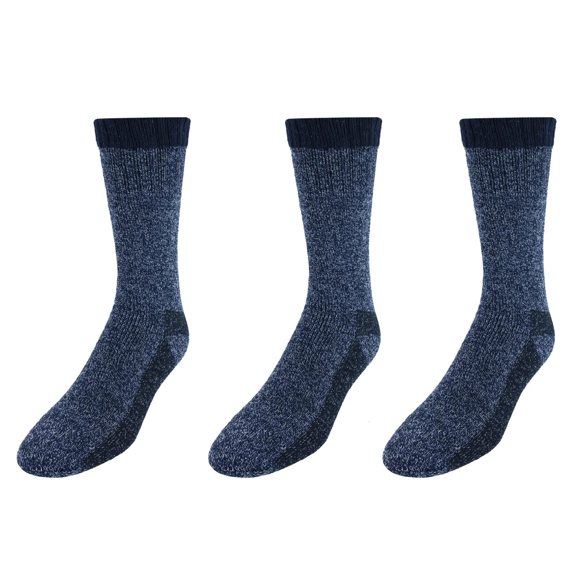 CTM® Men's Insulated Thermal Heated Value Pack Socks (3 Pairs)