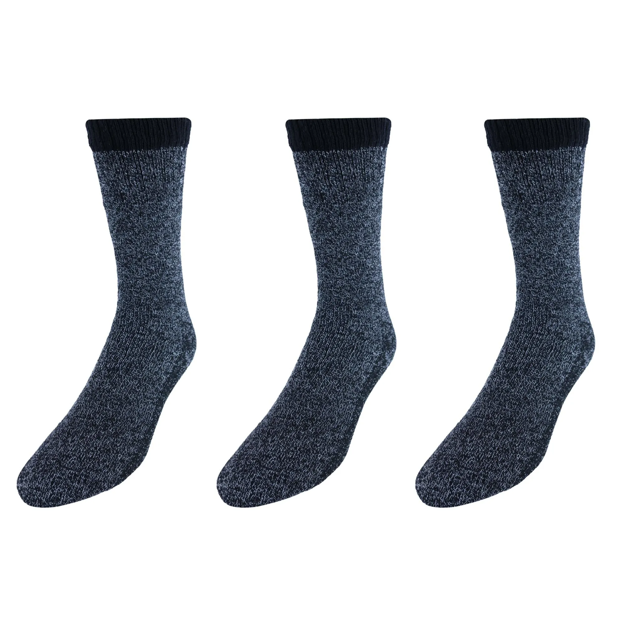 CTM® Men's Insulated Thermal Heated Value Pack Socks (3 Pairs)