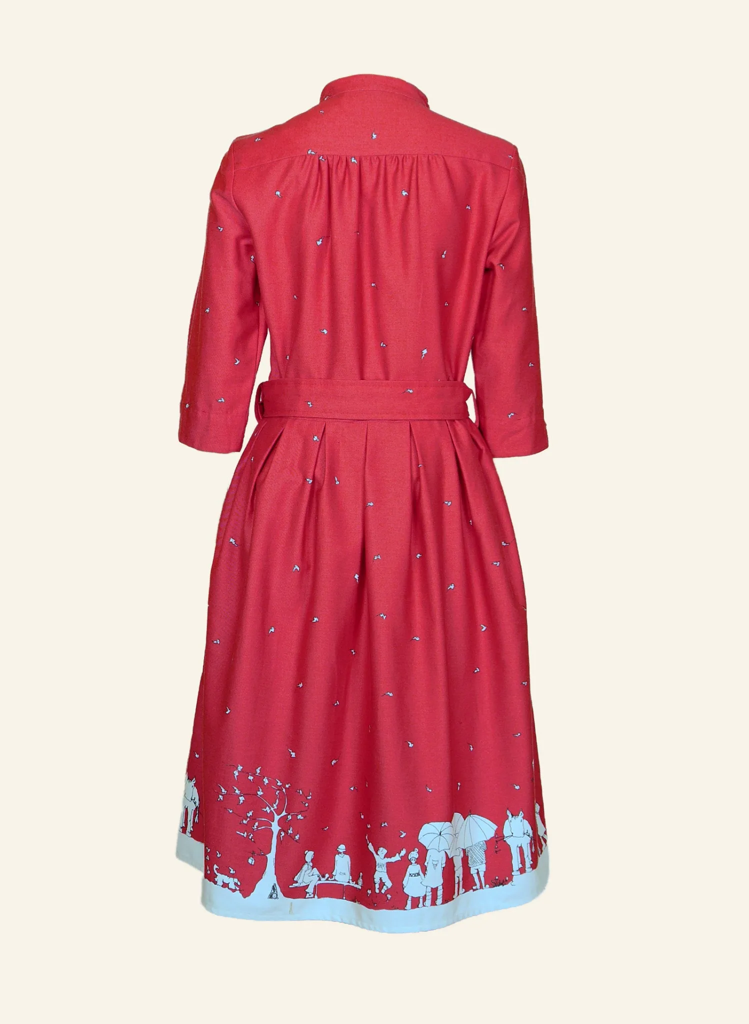 Cynthia - Red Aunt Eva Dress