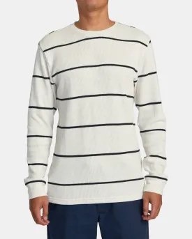 Day Shift Thermal Stripe Long Sleeve - Oatmeal