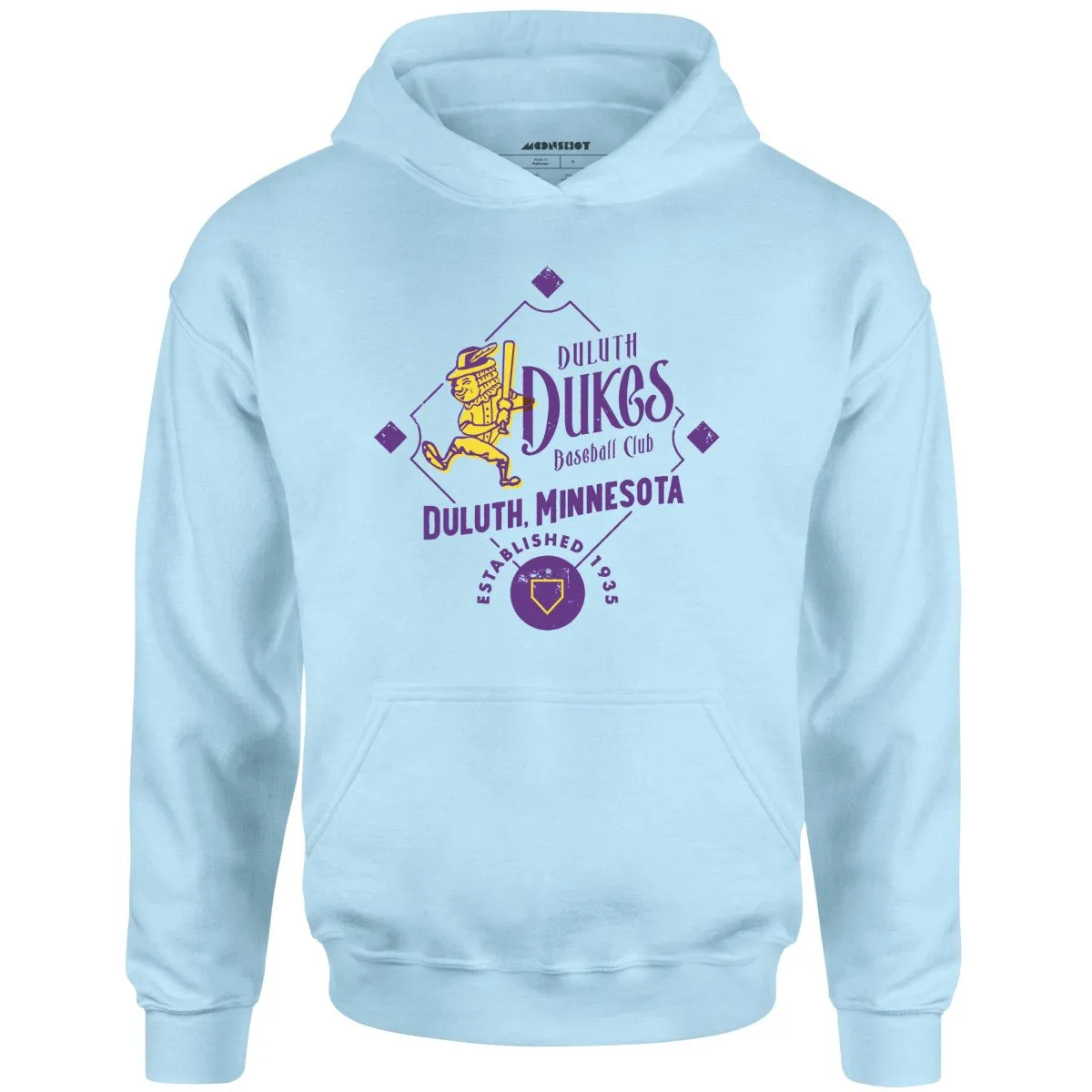 Duluth Dukes - Minnesota - Vintage Defunct Baseball Teams - Unisex Hoodie