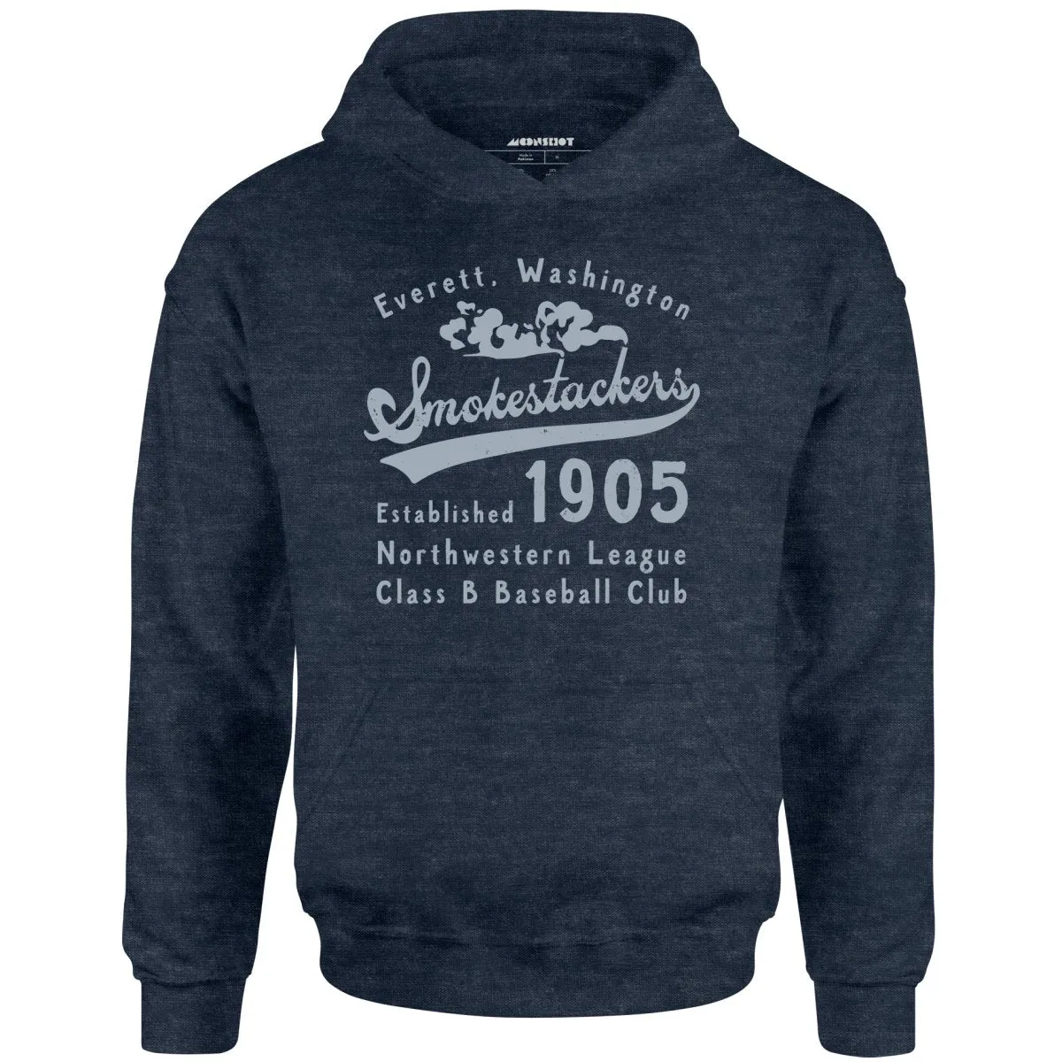 Everett Smokestackers - Washington - Vintage Defunct Baseball Teams - Unisex Hoodie