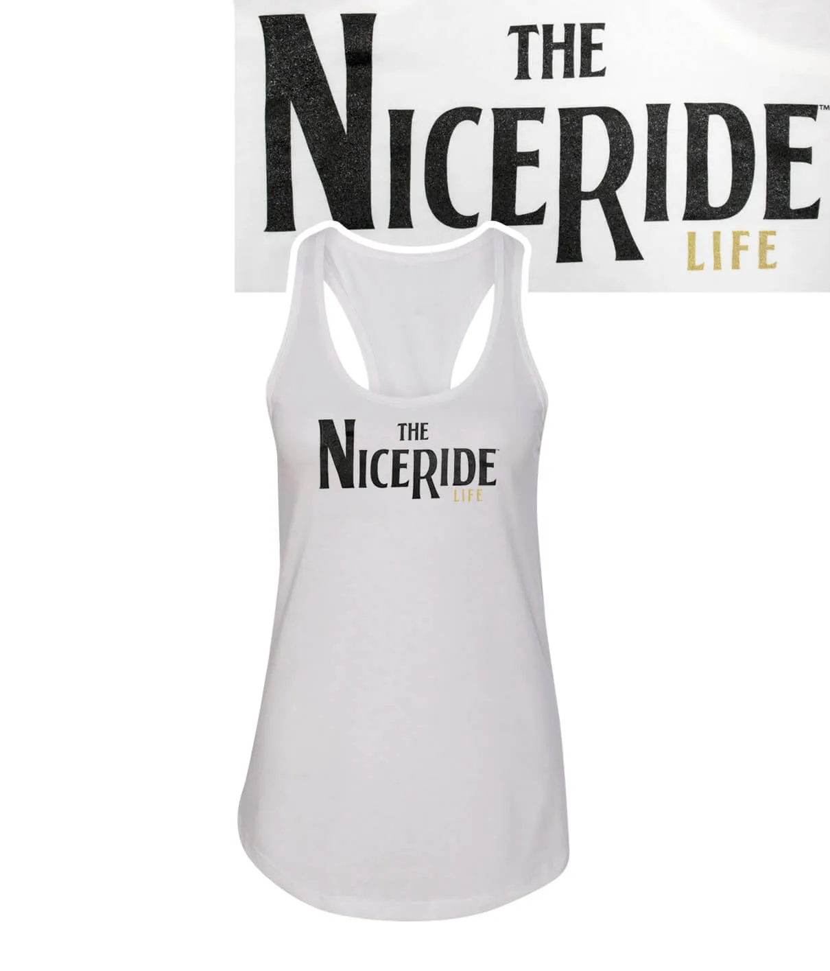 Godfather - White Next Level Racerback Tank Top for Women