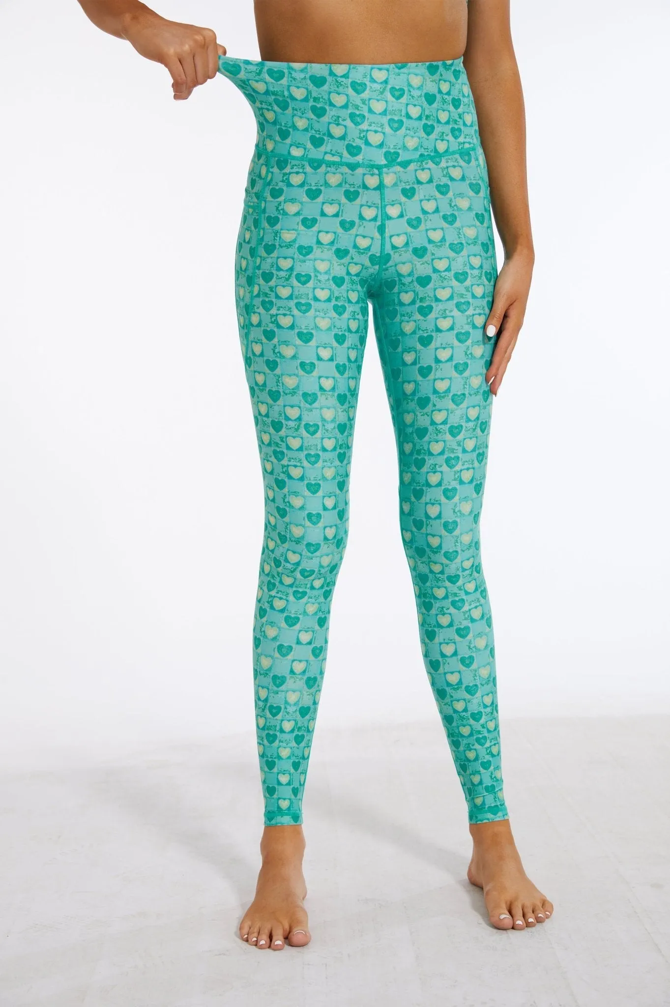 Harmony High-waisted Leggings with Pockets - Green