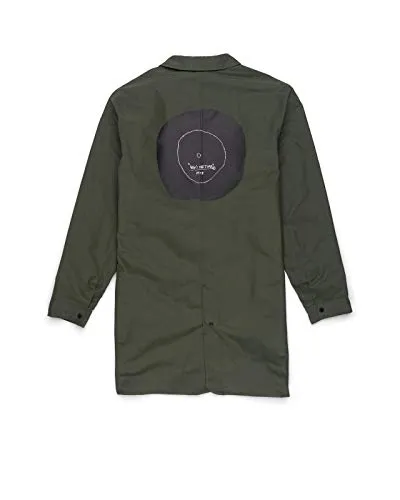 Herschel Mac Jacket Basquiat Now's the Time Dark Olive Men Polyester Small