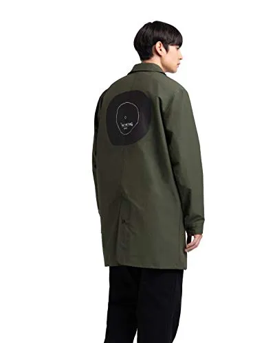 Herschel Mac Jacket Basquiat Now's the Time Dark Olive Men Polyester Small