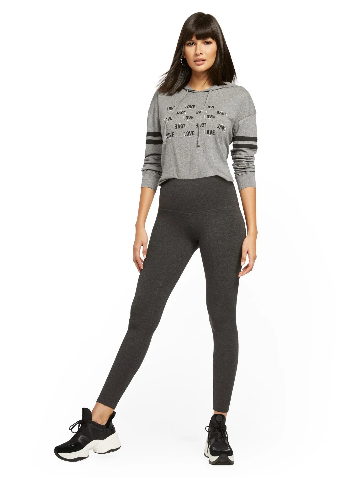 High-Waisted Grey Yoga Legging