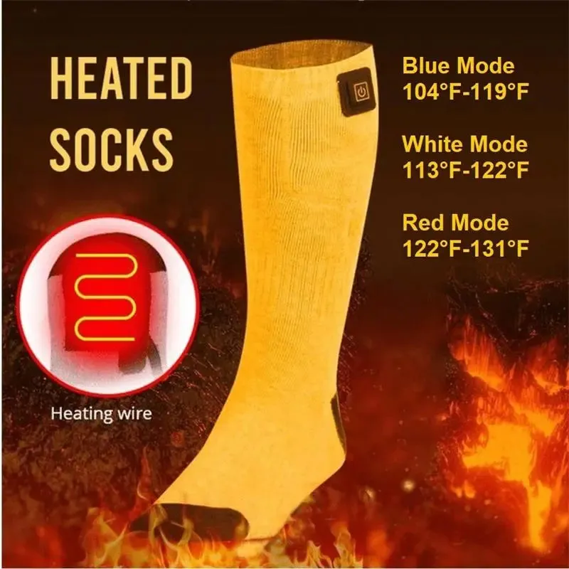 🎅HOT SALE Christmas Sales🔥Heated Socks with Adjustable Temperature - Upgraded Batteries - Unisex