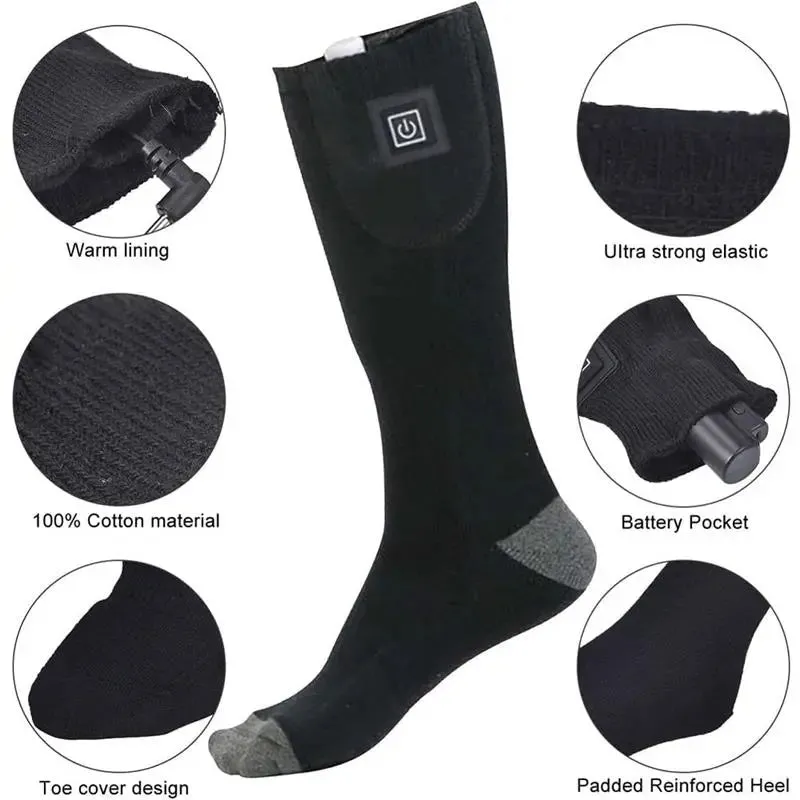 🎅HOT SALE Christmas Sales🔥Heated Socks with Adjustable Temperature - Upgraded Batteries - Unisex