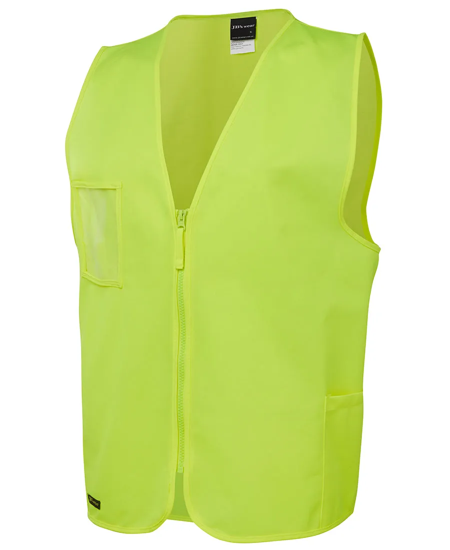 JB's Hi Vis Zip Safety Vest - 6HVSZ