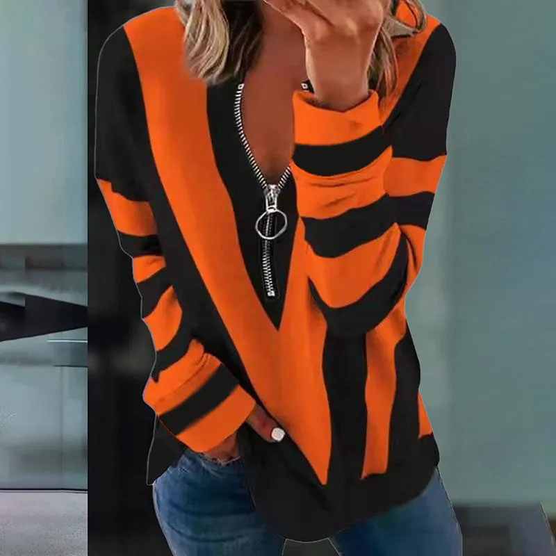 Julia Fashion - Women Fashion Striped Casual Shirts