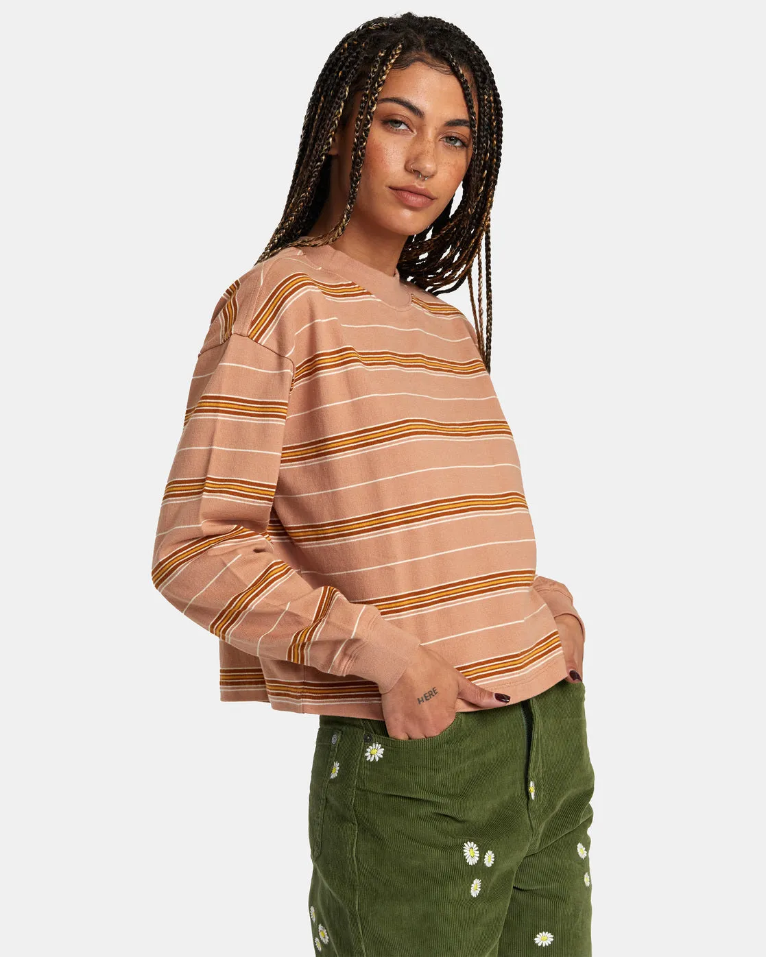 Kinney Long Sleeve Long Sleeve T-Shirt - Clay