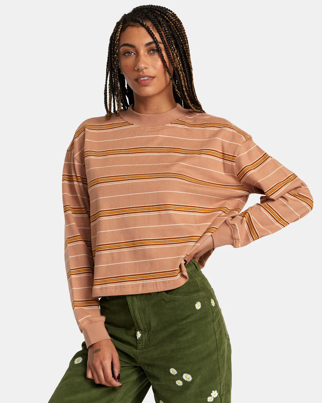 Kinney Long Sleeve Long Sleeve T-Shirt - Clay