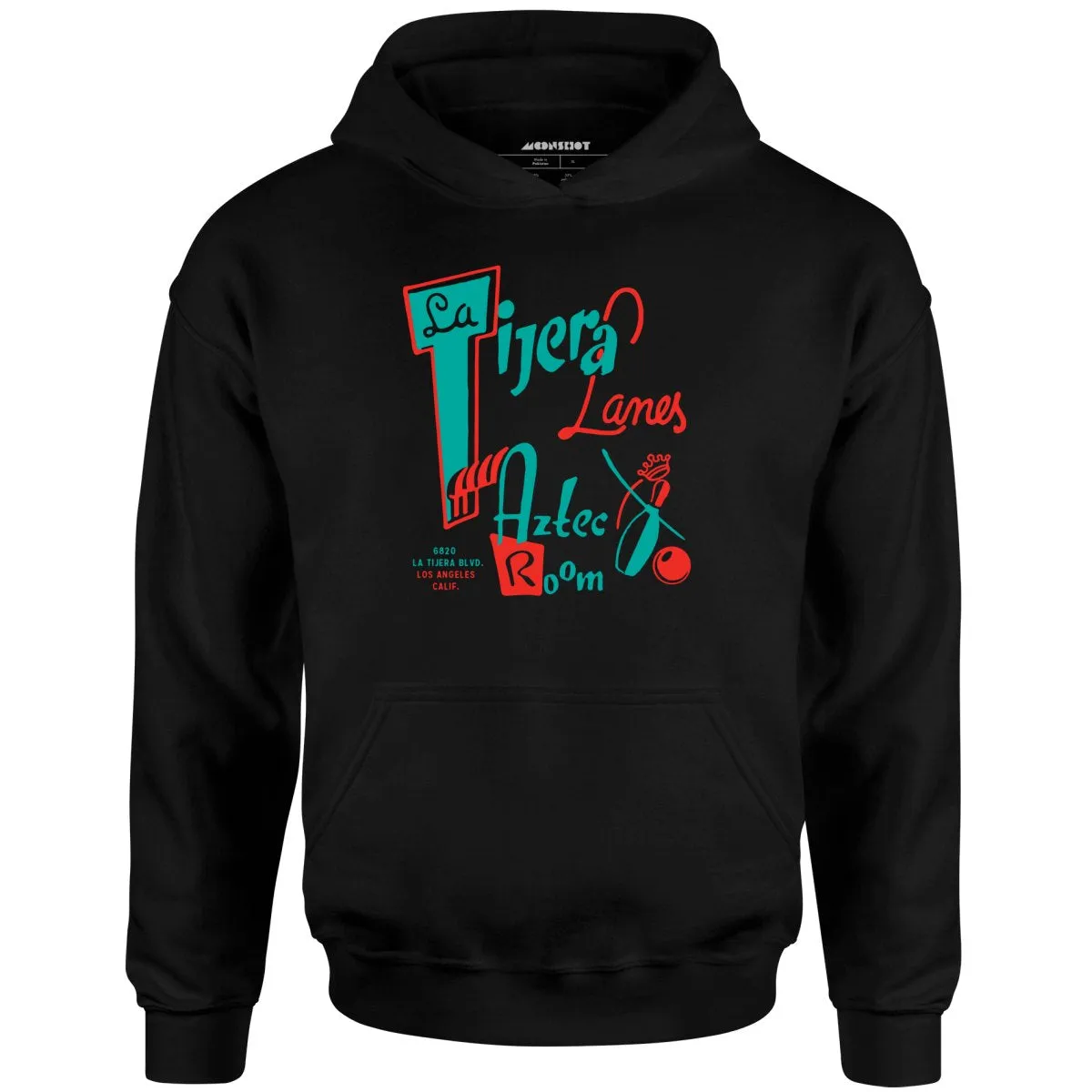 La Tijera Lanes - Los Angeles, CA - Vintage Bowling Alley - Unisex Hoodie