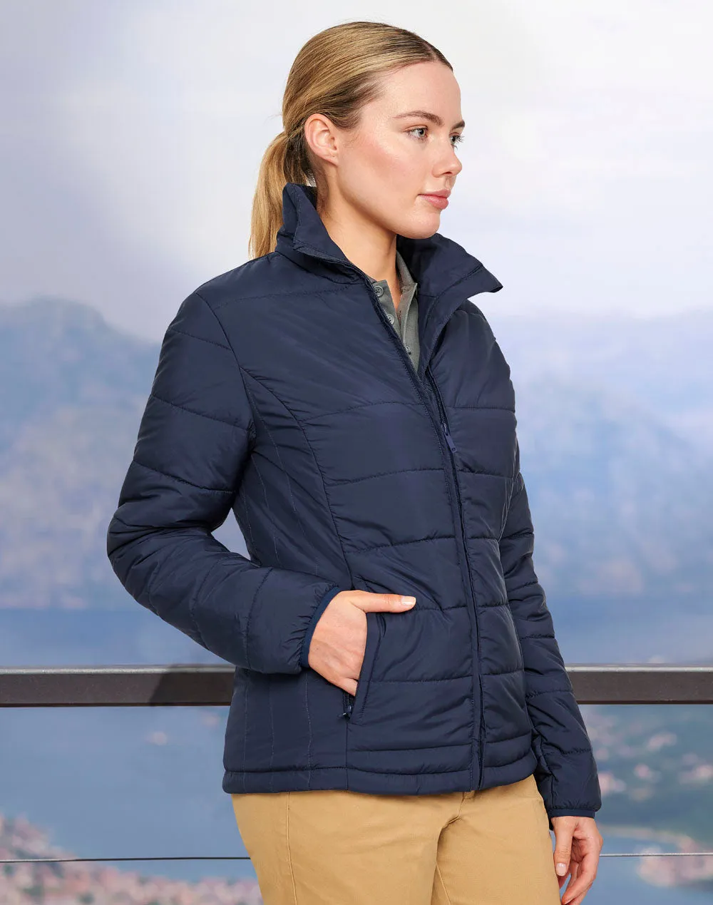 Ladies Sustainable Insulated Puffer Jacket (3D Cut) - JK60