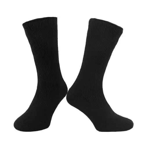 Ladies Thermal Winter Socks 2.3 TOG Pack of 3 Pairs Socks, Black/Assorted Thermal Socks, Ladies Winter Insulated Thick Warm Socks 4-7 UK/EU 37-40