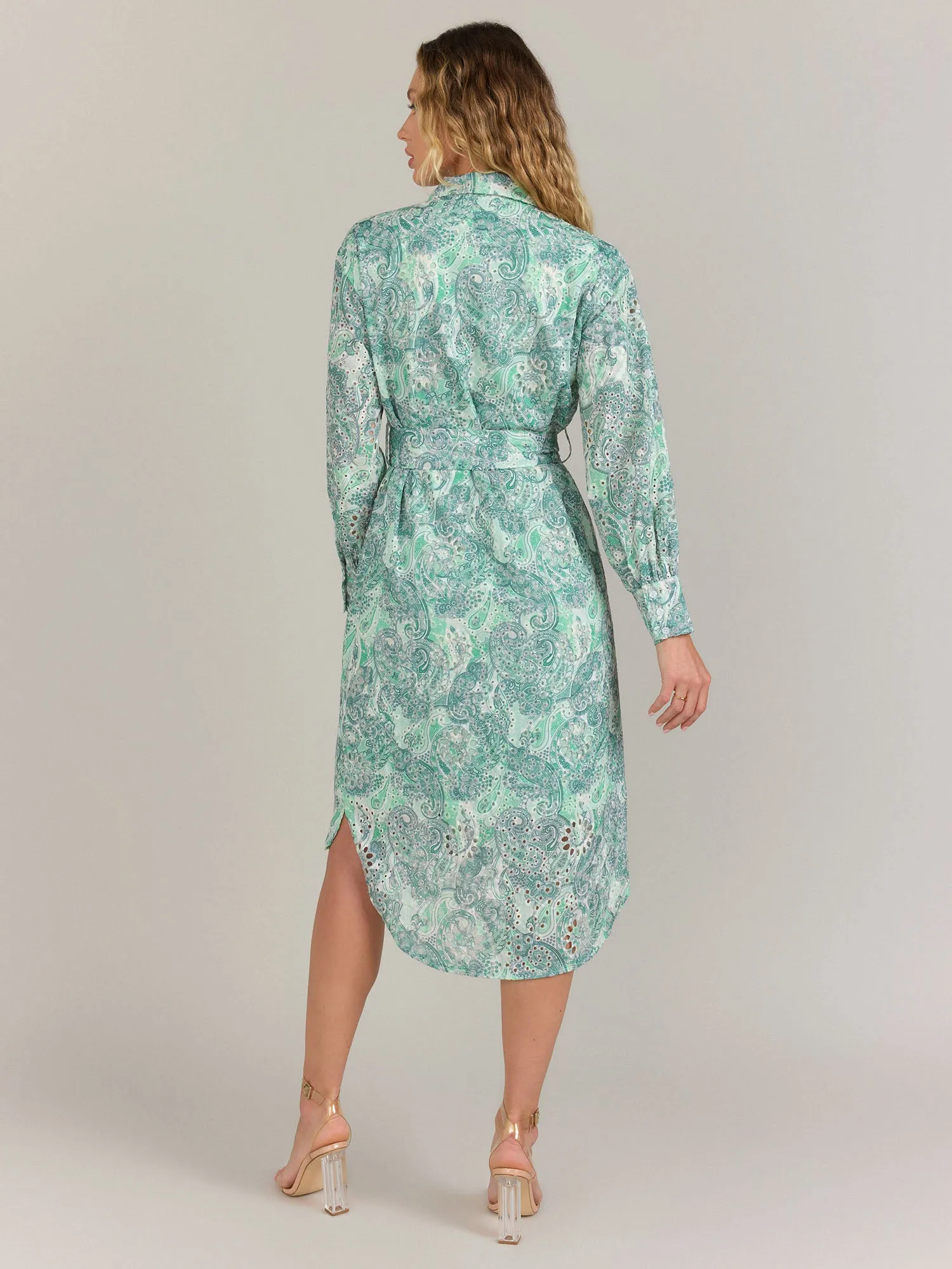 Lena Belted Paisley Shirt Dress - Brands We Love