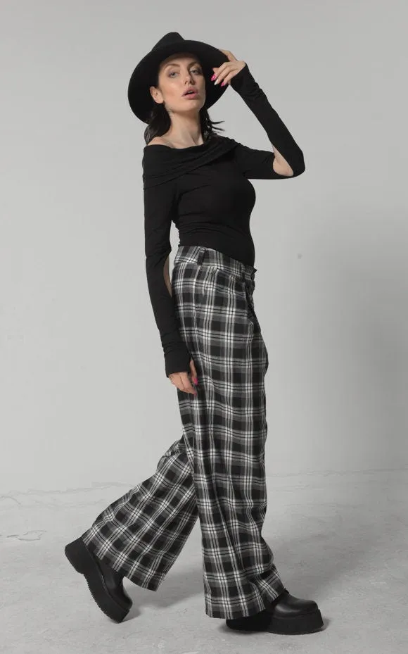 Long Plaid Pants