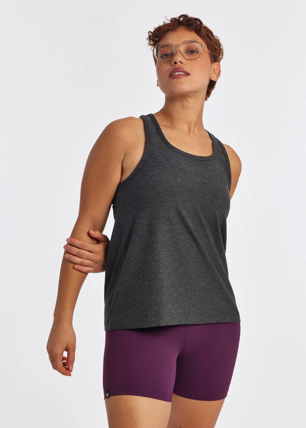 Lux Boxy Racerback Tank