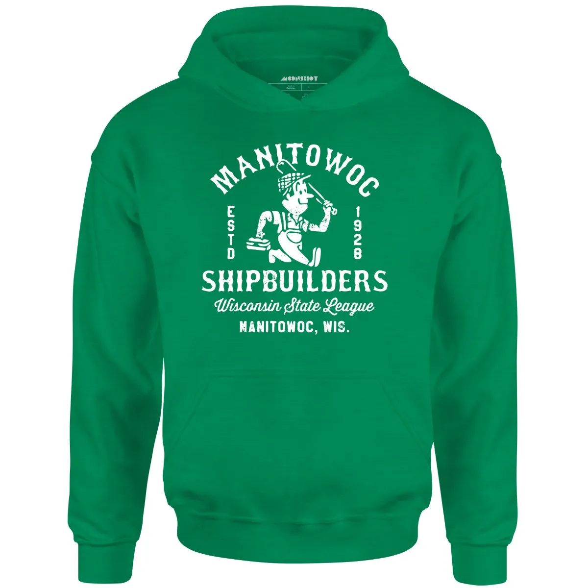 Manitowoc Shipbuilders - Wisconsin - Vintage Defunct Baseball Teams - Unisex Hoodie