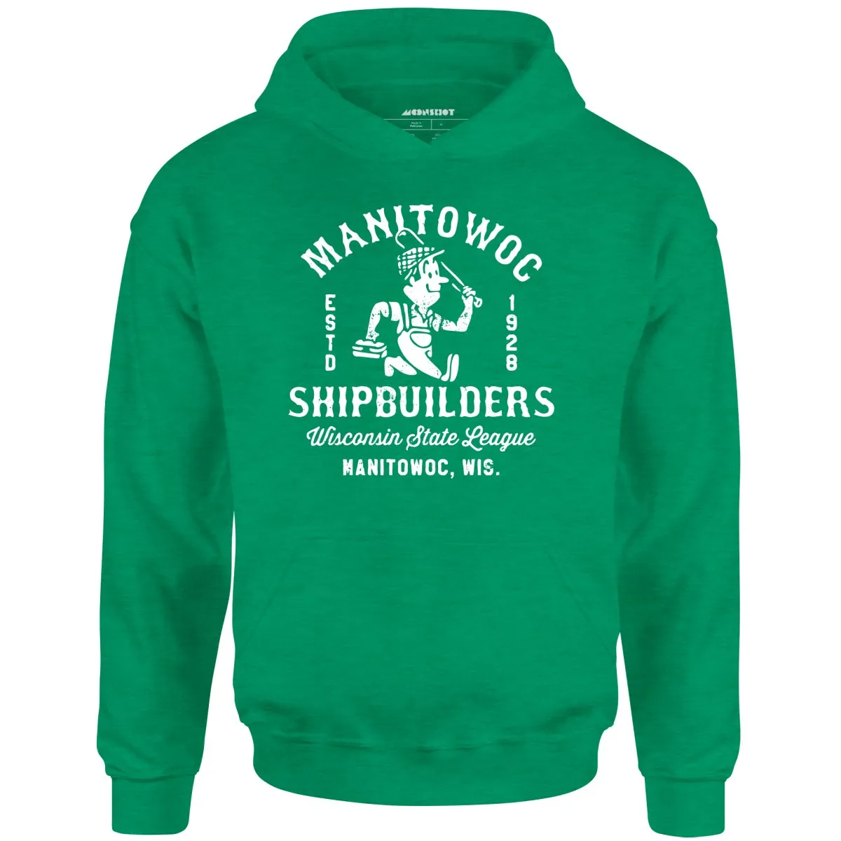 Manitowoc Shipbuilders - Wisconsin - Vintage Defunct Baseball Teams - Unisex Hoodie