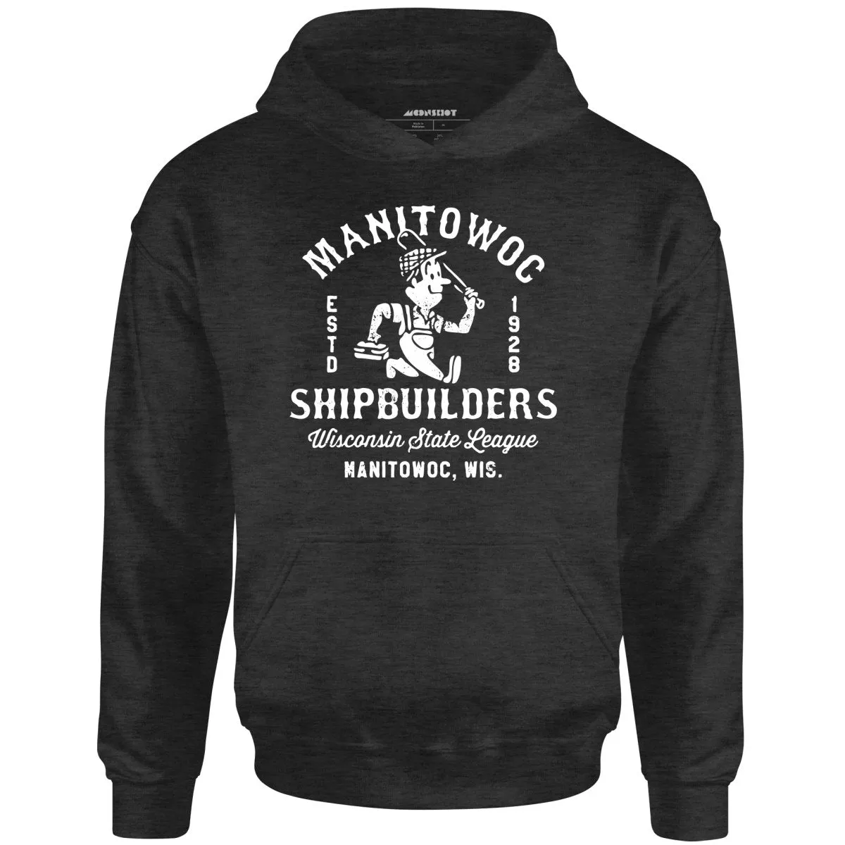 Manitowoc Shipbuilders - Wisconsin - Vintage Defunct Baseball Teams - Unisex Hoodie