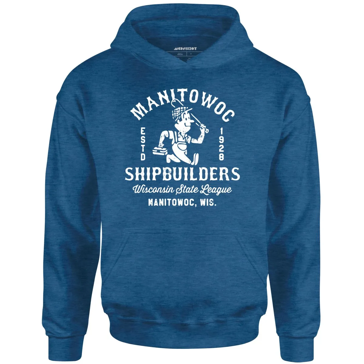 Manitowoc Shipbuilders - Wisconsin - Vintage Defunct Baseball Teams - Unisex Hoodie