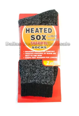 Men Thermal Heated Crew Socks Wholesale