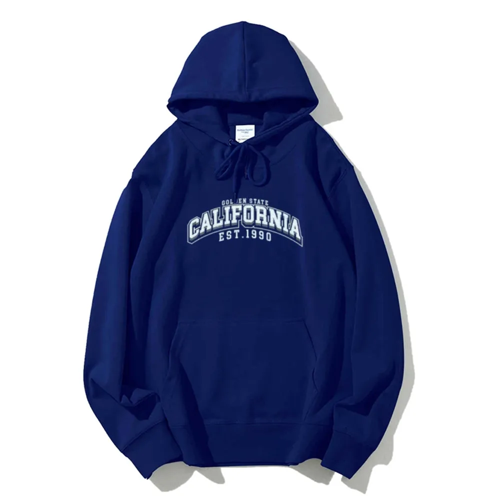 Mens California City Graphic Pullover Hoodies