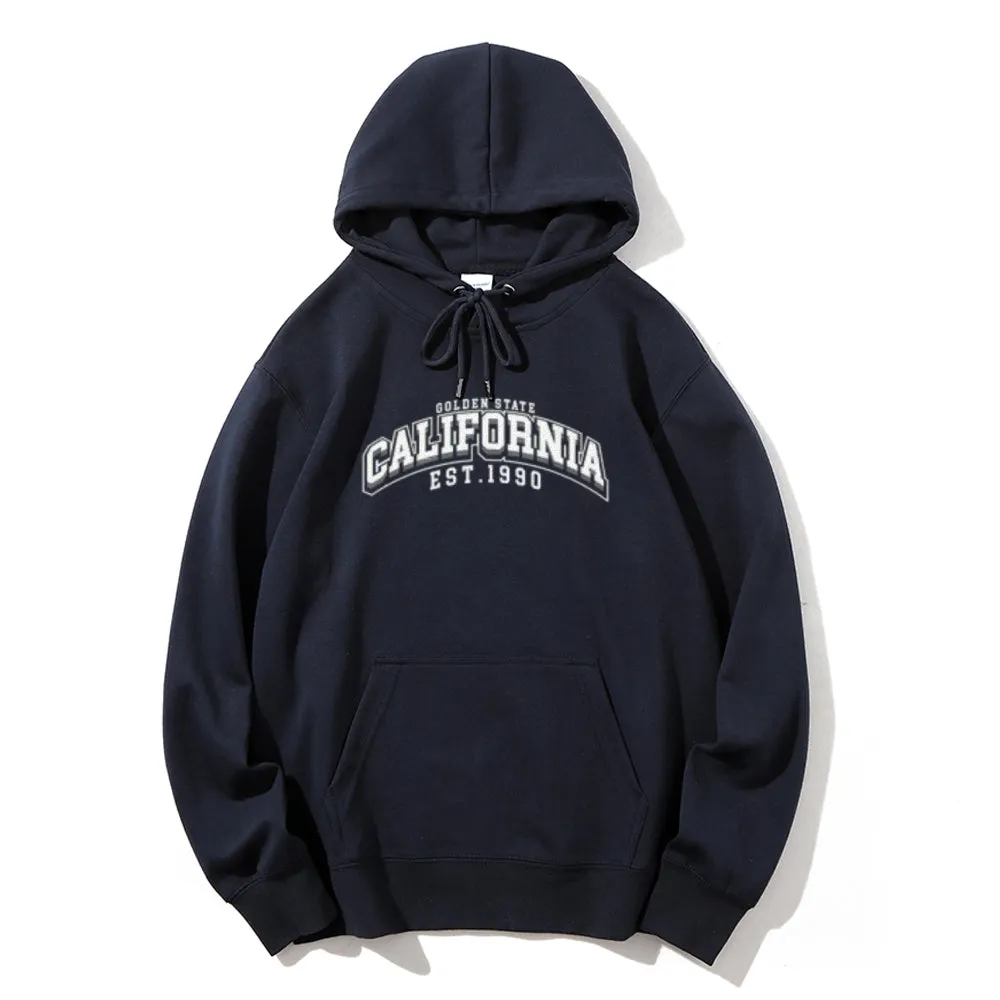 Mens California City Graphic Pullover Hoodies