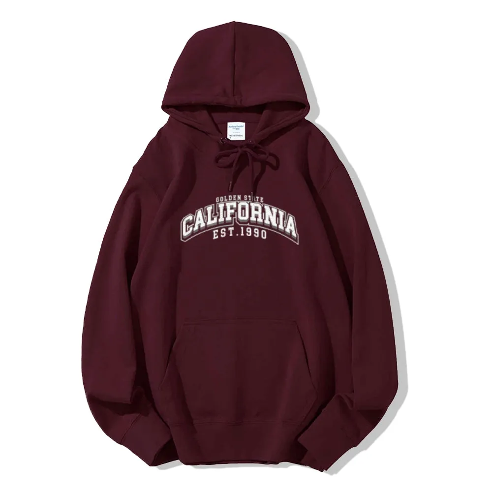 Mens California City Graphic Pullover Hoodies