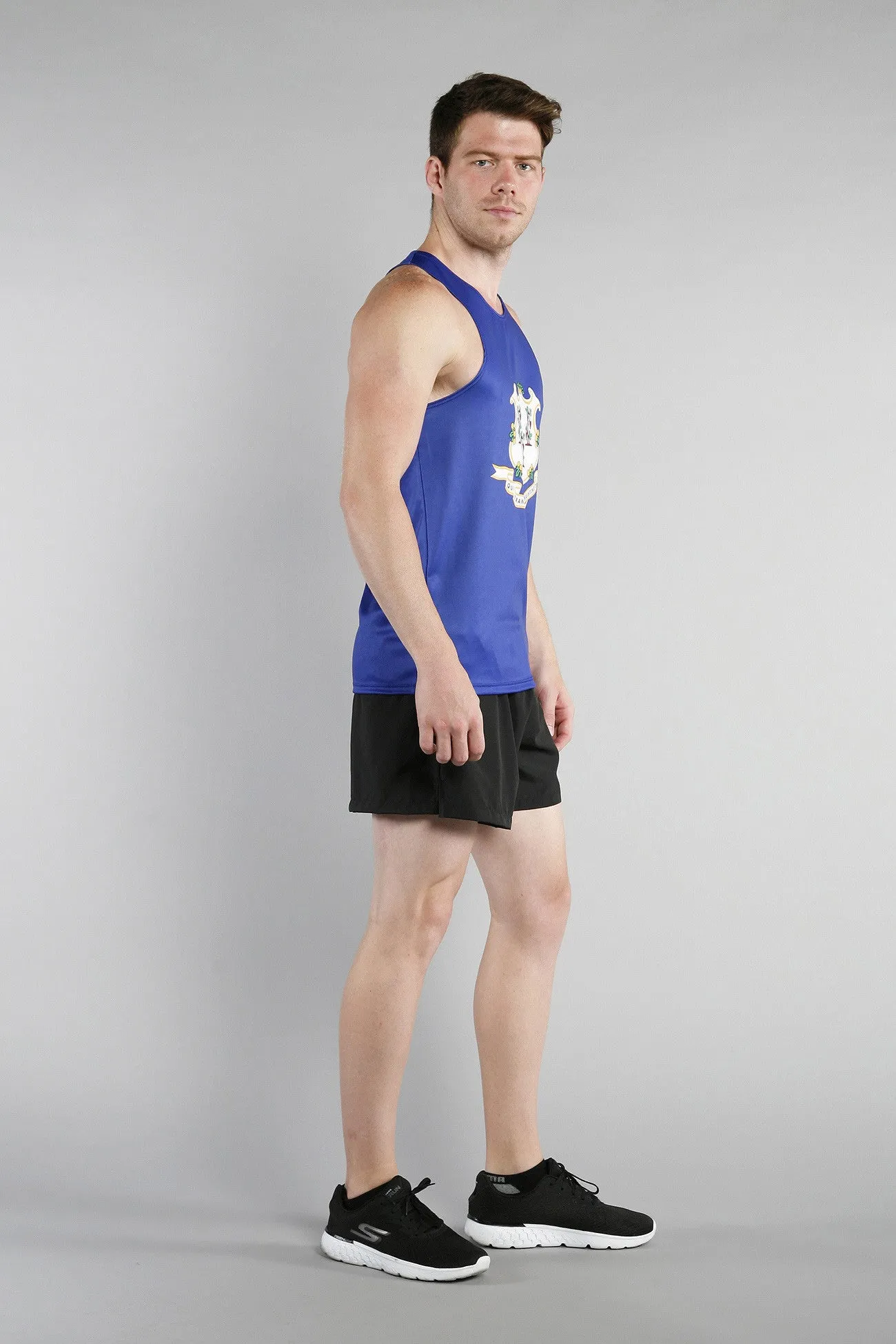 Men's Competitor Lite Printed Singlet [C] - Connecticut