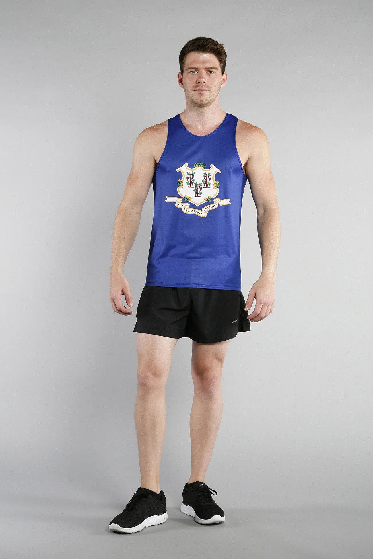 Men's Competitor Lite Printed Singlet [C] - Connecticut