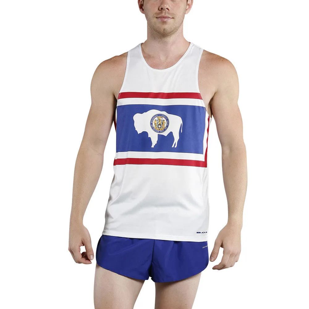 Men's Competitor Lite Printed Singlet [U-Z] - Wyoming