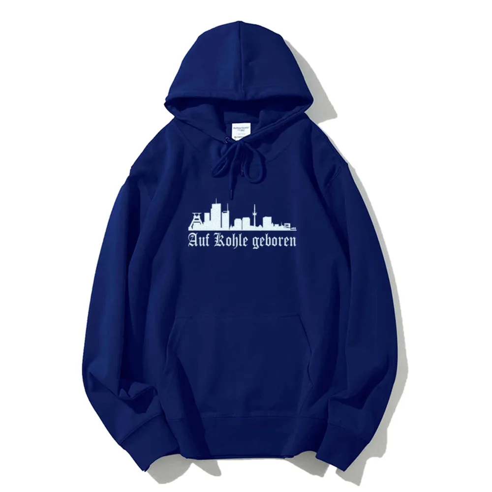 Mens Modern City Graphic Pullover Hoodies